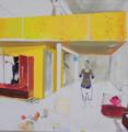 Neonilla Medvedeva - In the Workshop Nr.3, Paris - 2008 - oil on canvas - 60 x 60