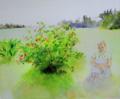 Neonilla Medvedeva - In the Garden. Malpils - 2010 - oil on canvas - 61 x 71