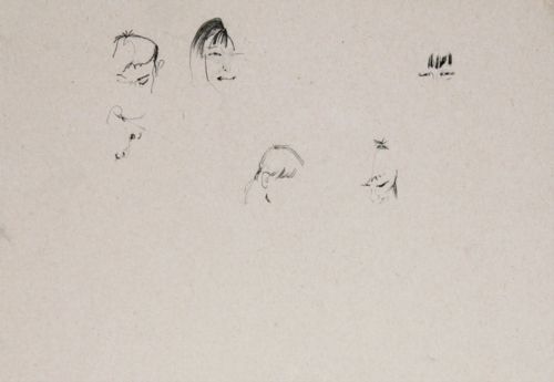 Neonilla Medvedeva - people (Fierenze) - paper, charcoal - A4  21 x 29,6 - 2008