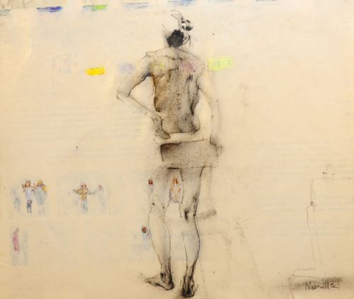 Neonilla Medvedeva - Model 1 - paper, charcoal - 24,5 x 29,5 - 2008