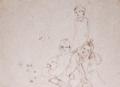 Neonilla Medvedeva - Children  - paper, charcoal - A4  21 x 29,11 - 2008