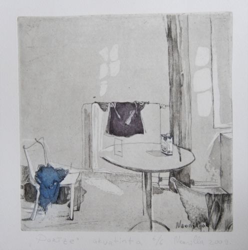 Neonilla Medvedeva - Paris - 6/6  etching and aquatint - 20 x 20 - 2009