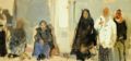 Neonilla Medvedeva - People in Florence - oil on canvas - 20x42 - 2008