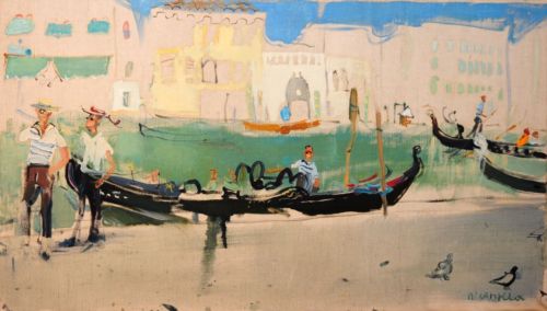 Neonilla Medvedeva - Smilling Venice - oil on canvas - 40 x 70 - 2008