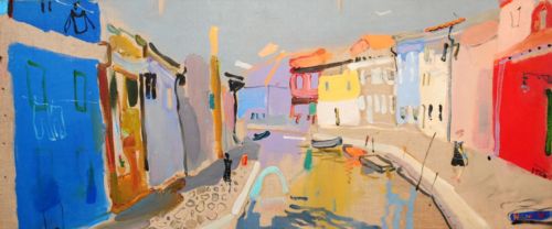 Neonilla Medvedeva - Burano - oil on canvas - 30 x 70 - 2008