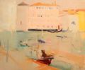 Neonilla Medvedeva - Pink Venice (with Teddy bear) - oil on canvas - 50 x 60 - 2008 - sold