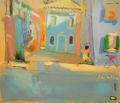 Neonilla Medvedeva - Blue house in Burano - oil on canvas - 40 x 47 - 2008