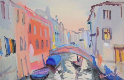 Neonilla Medvedeva - Venice in the evening 2 - oil on canvas - 20 x 30 - 2008